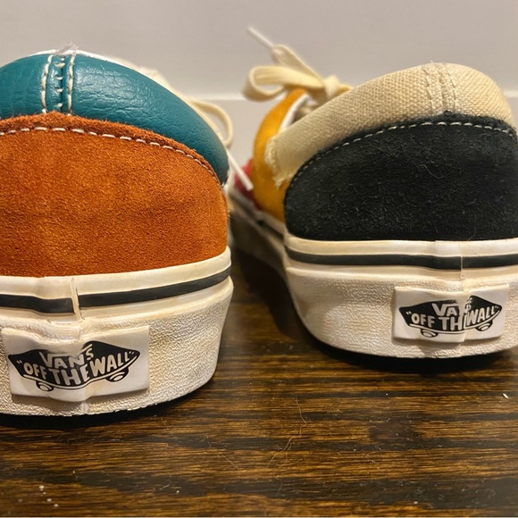 Size 4 VANS NWOT color block tennis shoe - Picture 2 of 5